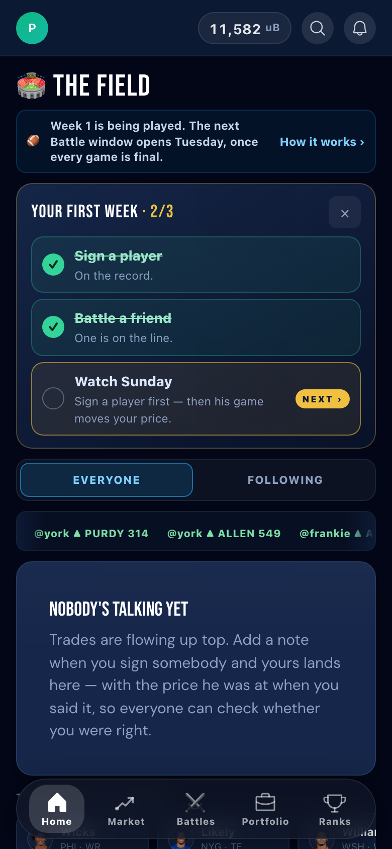 STAKEZ, The Field